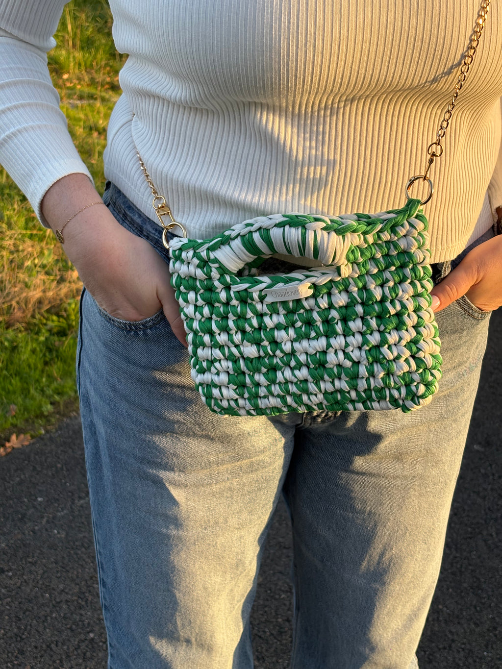 Sac Chalyna vert et blanc