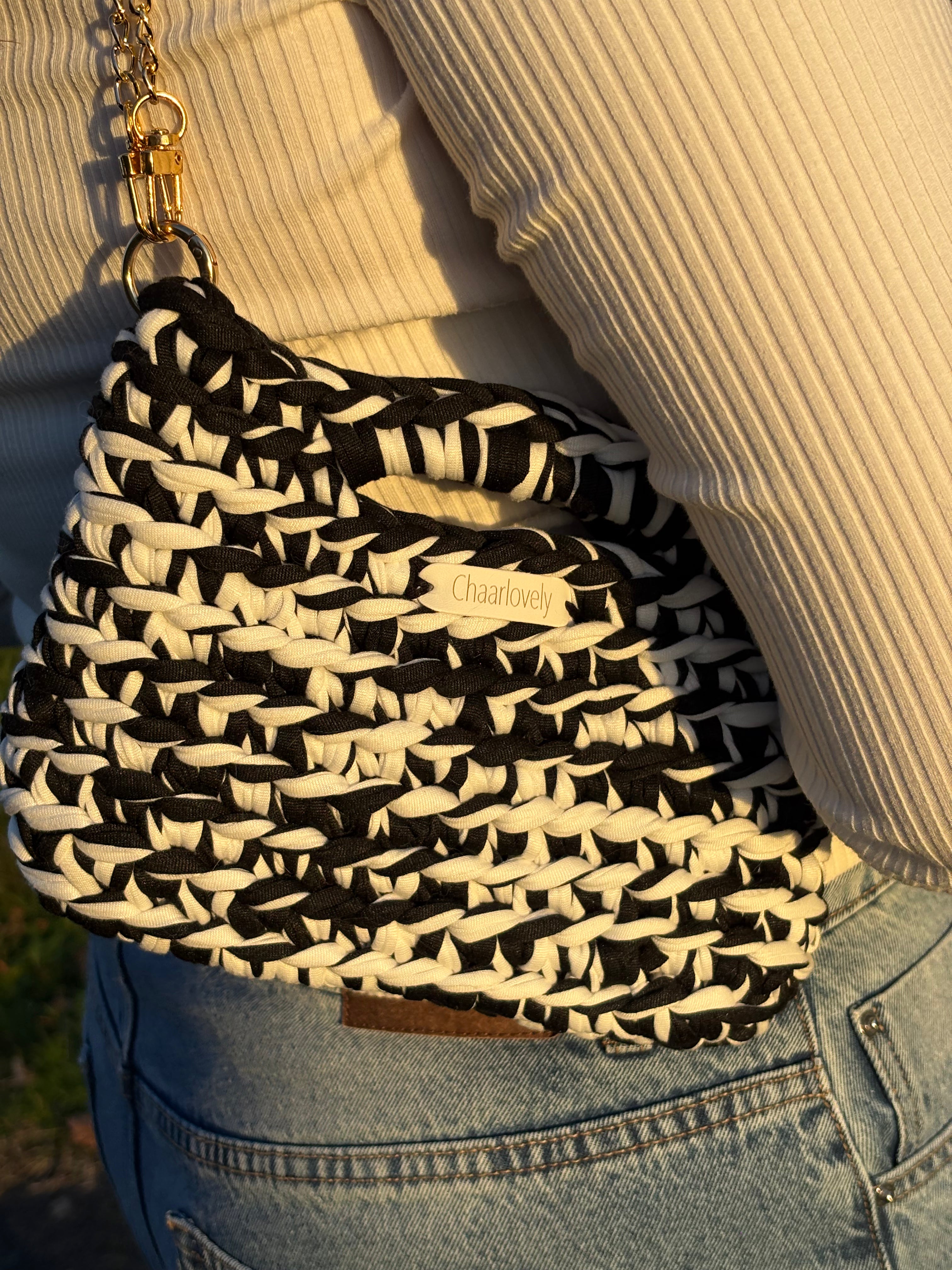 Sac Chalyna noir et blanc