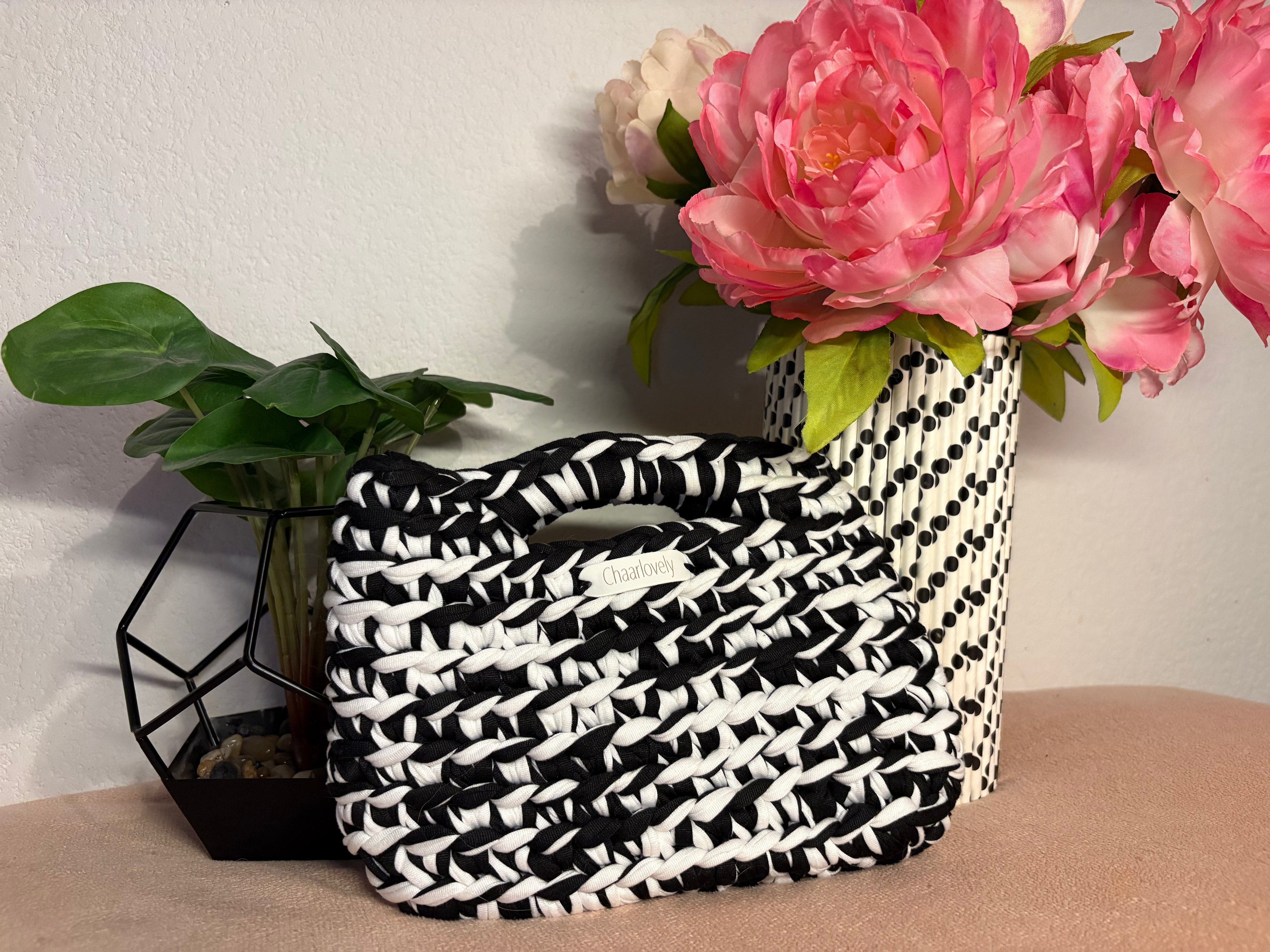 Sac Chalyna noir et blanc